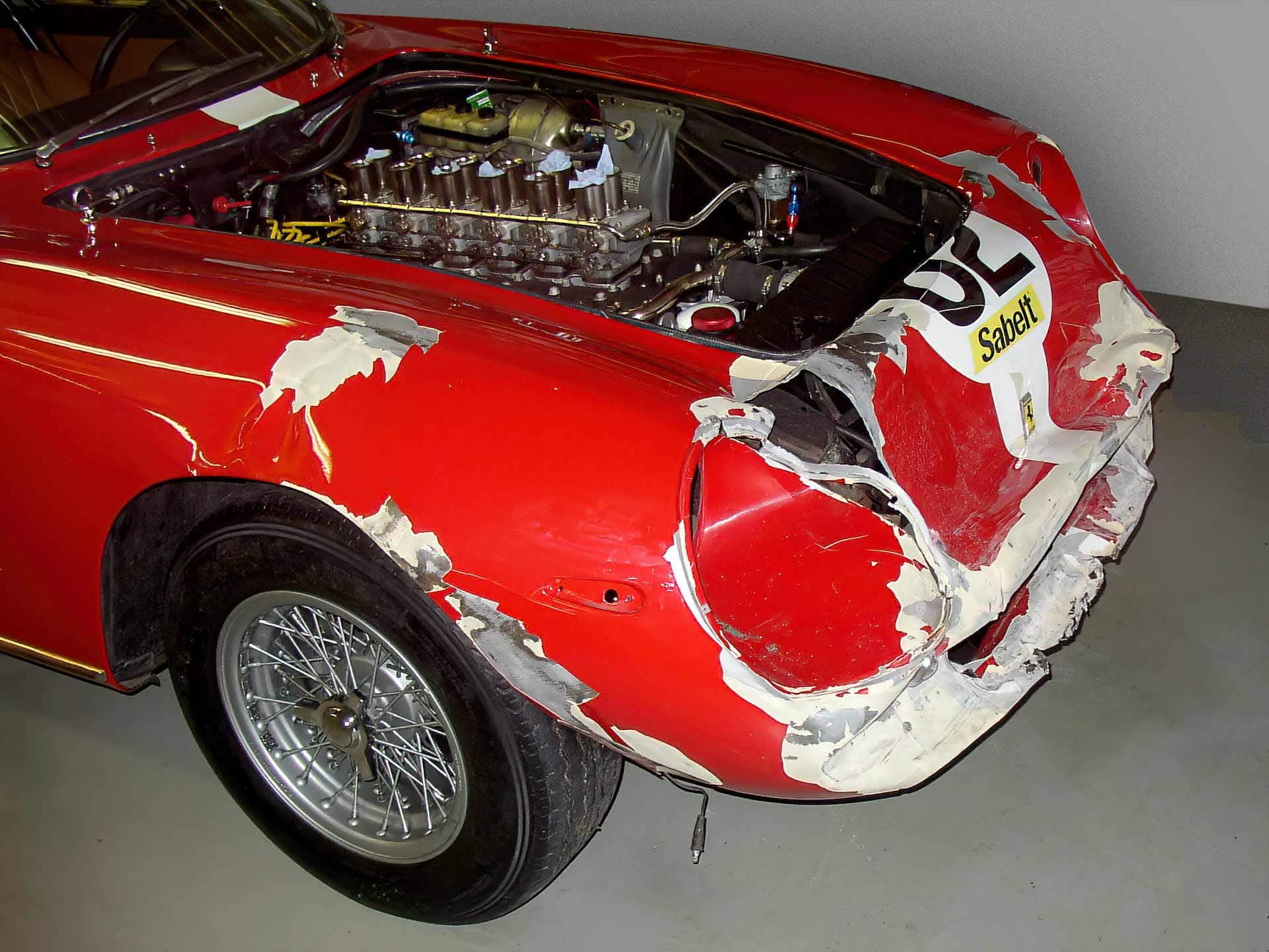 Ferrari 275 GTB front reconstruction after accident
