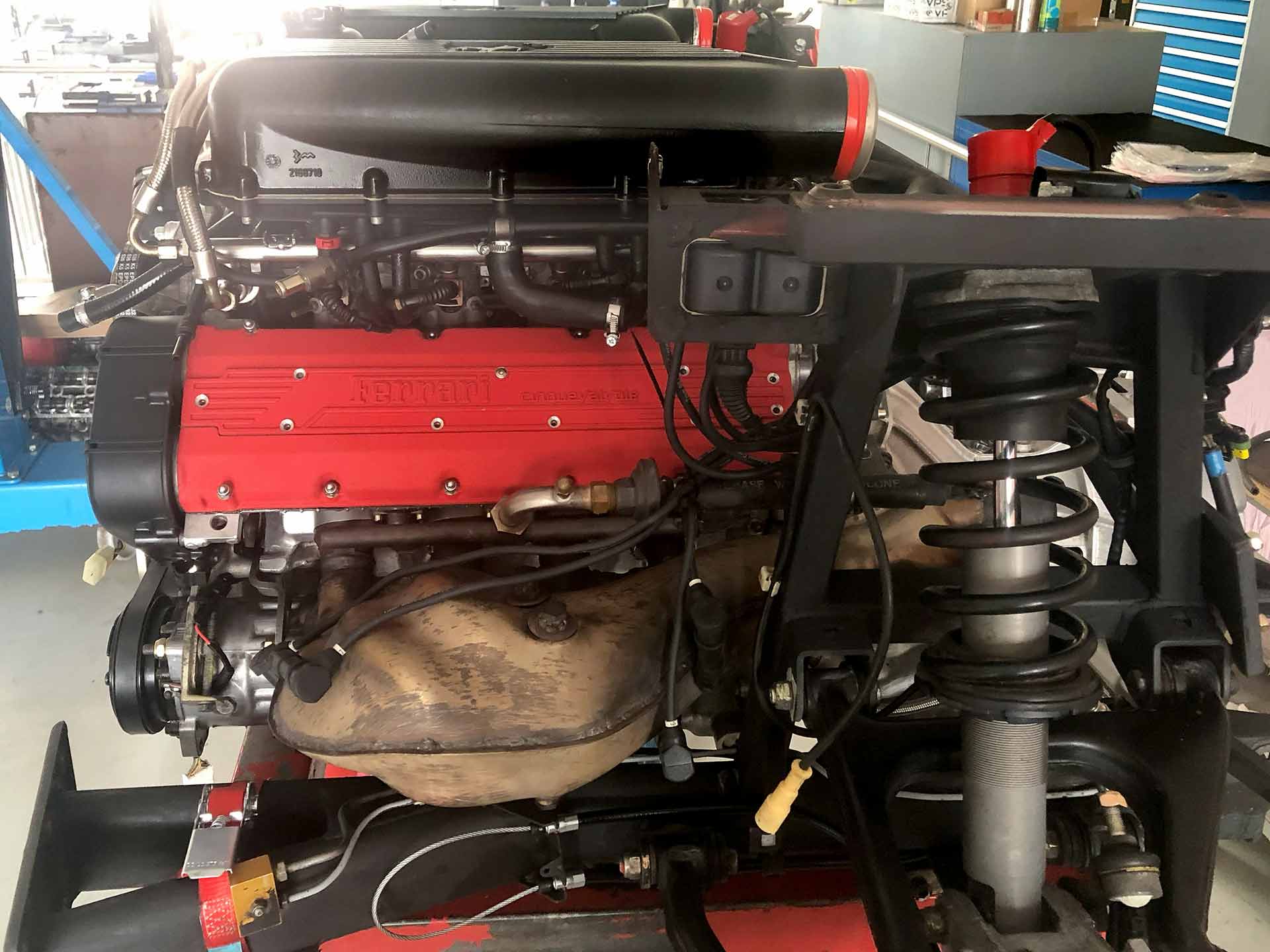 Ferrari F355 service engine inspection
