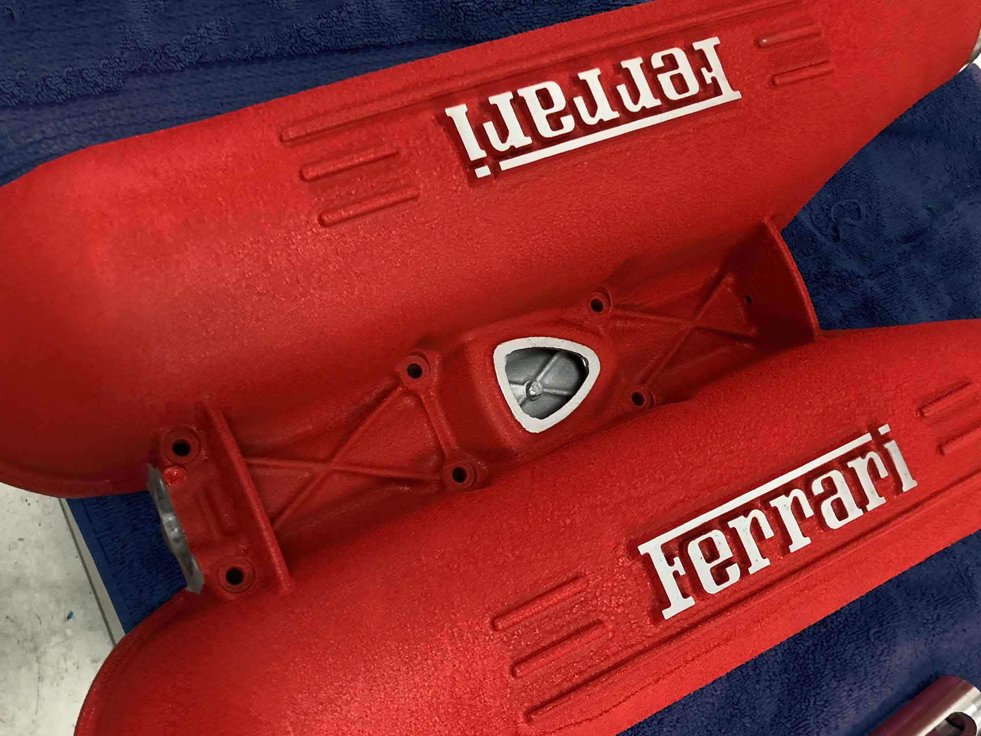 Ferrari F430 shrink coating intake manifold